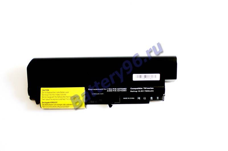 Аккумулятор / батарея для ноутбука Lenovo / IBM 43R2499 ( 10.8V 6600mAh ) 101-160-100252-110919