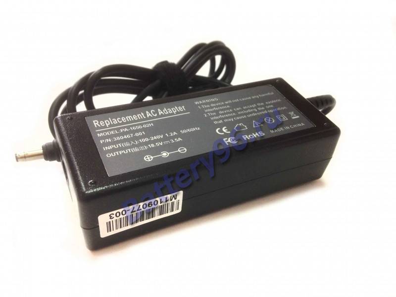 Зарядное уcтройство / блок питания для ноутбука HP / Compaq ( 18.5V 3.5A 4.8x1.7 Bullet ) 102-150-110729-110729
