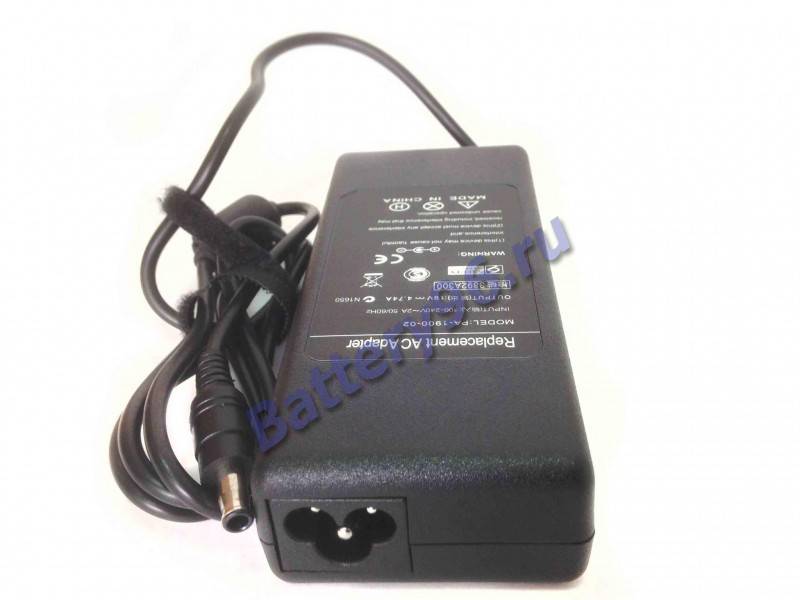 Зарядное уcтройство / блок питания для ноутбука Samsung NP-M50 NP-M55 NP-M70 NP-P560-AA03US NP-P560E NP-Q310-AA01US NP-Q320E NP-Q40 NP-QX410 102-195-107660-111250