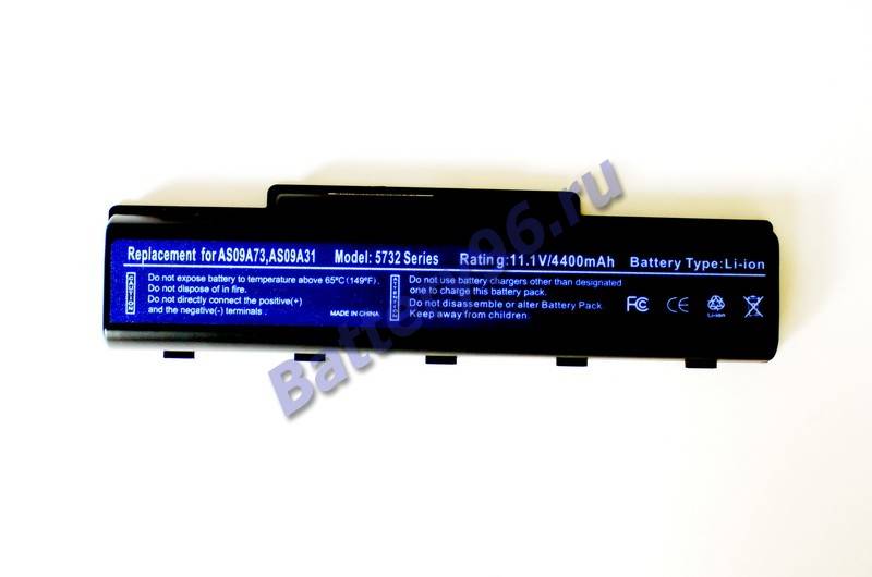 Аккумулятор / батарея ( 11.1V 5200mAh ) для ноутбука Gateway NV52 NV5213U NV52L NV53 NV5378U NV54 NV56 NV56R NV58 NV78 101-105-100203-107506