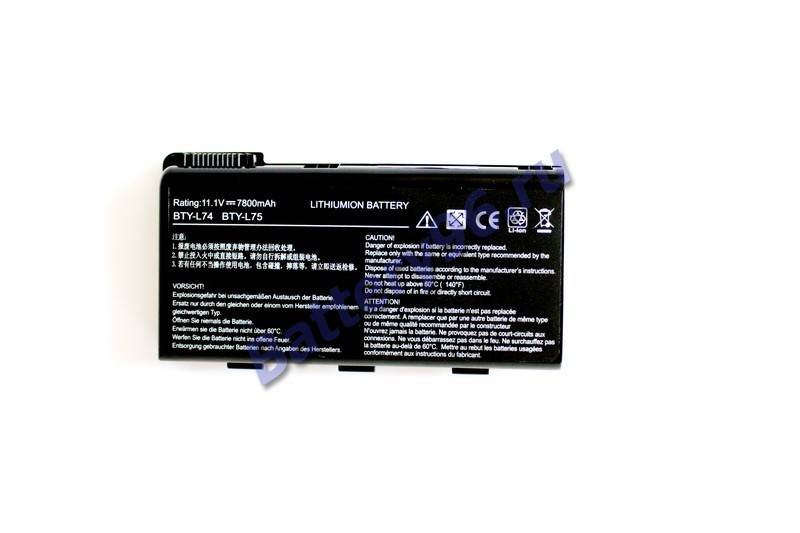 Аккумулятор / батарея ( 11.1V 6600mAh ) для ноутбука MSI A6000 A6005 A6200 A6203 A6205 101-170-100412-111124