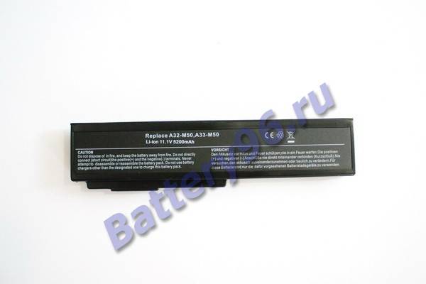 Аккумулятор / батарея ( 11.1V 5200mAh ) для ноутбука Asus G51JX (3D) G51JX-A1 G51JX-IX G51JX-SX G51JX-SZ041V G51JX-X1 101-115-100275-114538