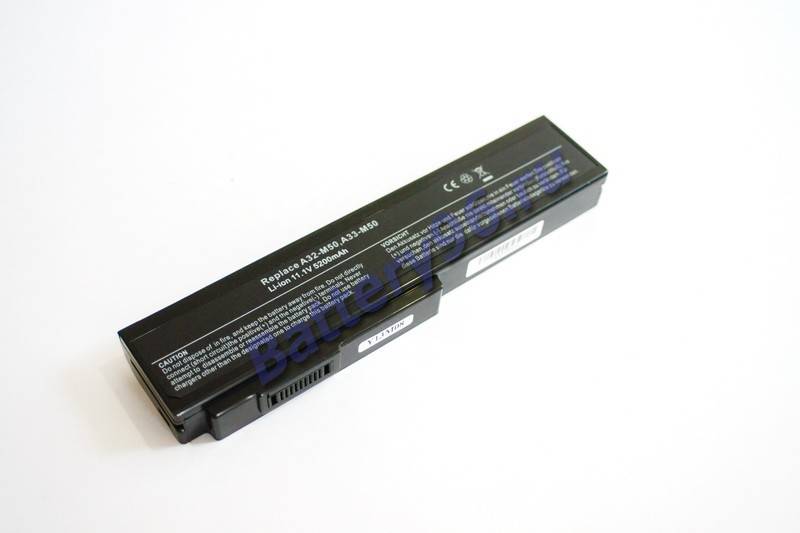 Аккумулятор / батарея ( 11.1V 5200mAh ) для ноутбука Asus M50 M50Q M50S M50Sa M50Sr M50Sv M50V M50Vc M50Vm M50Vn 101-115-100275-106893