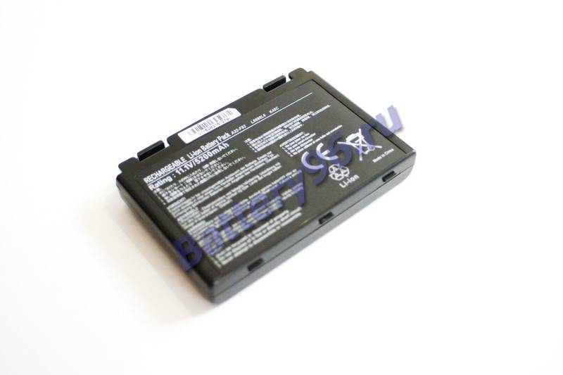 Аккумулятор / батарея ( 11.1V 5200mAh ) для ноутбука Asus K40C K40E 101-115-100258-114329