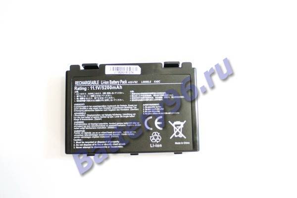 Аккумулятор / батарея ( 11.1V 5200mAh ) для ноутбука Asus K40C K40E 101-115-100258-114329