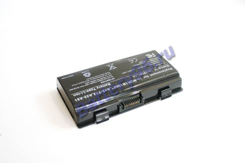 Аккумулятор / батарея ( 11.1V 5200mAh ) для ноутбука Asus 90-NQK1B1000Y 90R-NQL1B1000Y 101-115-100267-107066