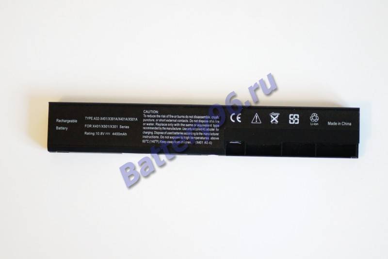 Аккумулятор / батарея ( 10.8V 4400mAh ) для ноутбука Asus F401 F401A F401A1 F401U 101-115-102952-109761