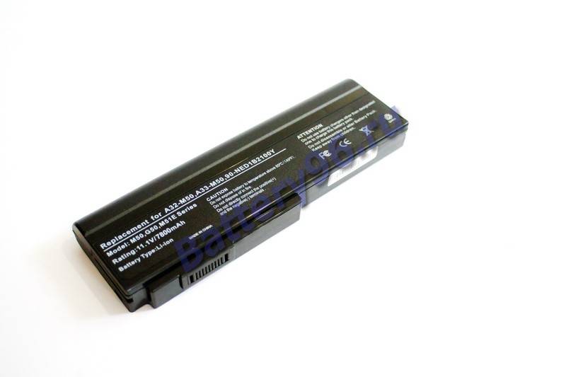 Аккумулятор / батарея ( 11.1V 7800mAh ) для ноутбука Asus N61 N61-A1 N61DA 101-115-100276-109936
