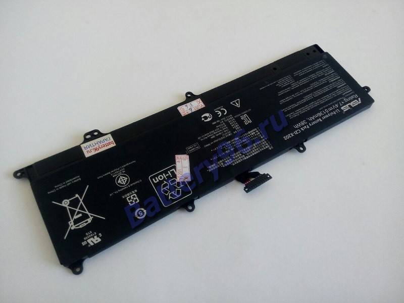 Аккумулятор / батарея ( 7.4V 5136mAh C21-X202 ASUSTeK Computer Inc ) для ноутбука Asus VivoBook S200E X201E 101-115-114305-114305