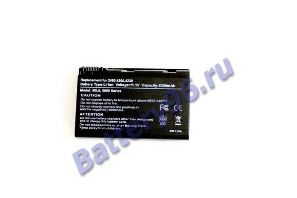 Аккумулятор / батарея ( 11.1V 5200mAh ) для ноутбука Acer Aspire 5515 5515-5187 5515-5831 5515-5879 101-105-100201-107421