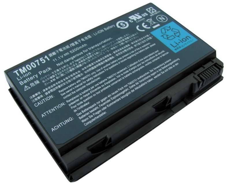 Аккумулятор / батарея ( 11.1V 5200mAh ) для ноутбука Acer TravelMate 7520 7520-301G16 7520-401G16Mi 7520-402G16Mi 101-105-100204-107537