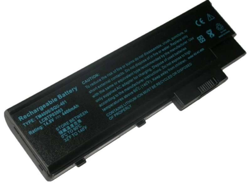 Аккумулятор / батарея ( 14.8V 4400mAh ) для ноутбука Acer 4UR18650F-2-QC218 4UR18650Y-2-QC234 101-105-100213-114252