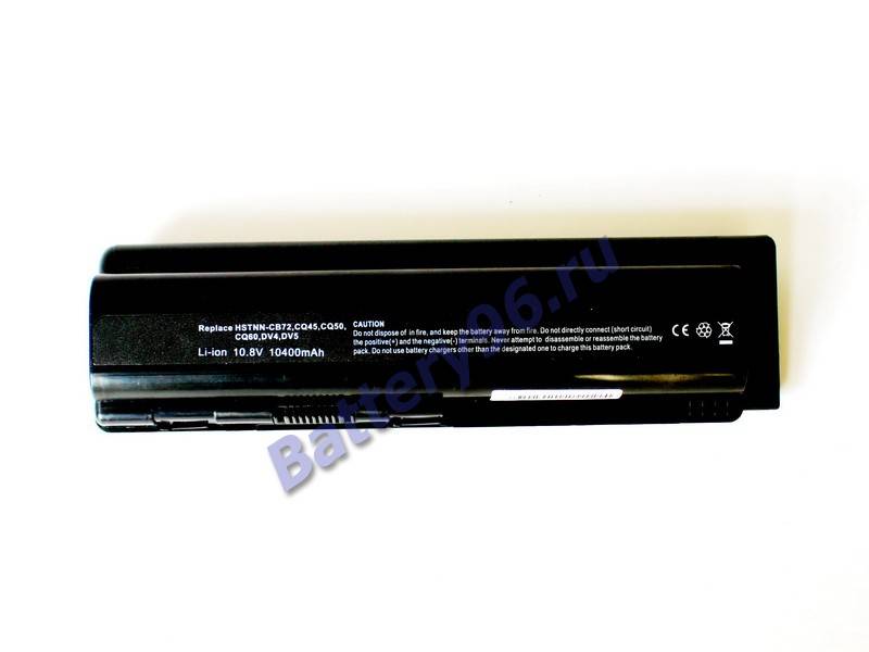 Аккумулятор / батарея ( 10.8V 10400mAh HSTNN-IB72 ) для ноутбука HP / Compaq Pavilion DV4 DV5 DV6 G71 G50 101-150-100350-100350