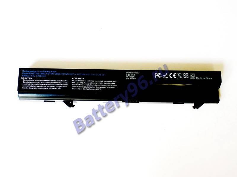 Аккумулятор / батарея ( 10.8V 5200mAh HSTNN-OB90 ) для ноутбука HP / Compaq ProBook 4410S 4411S 4415S 101-150-100393-100393