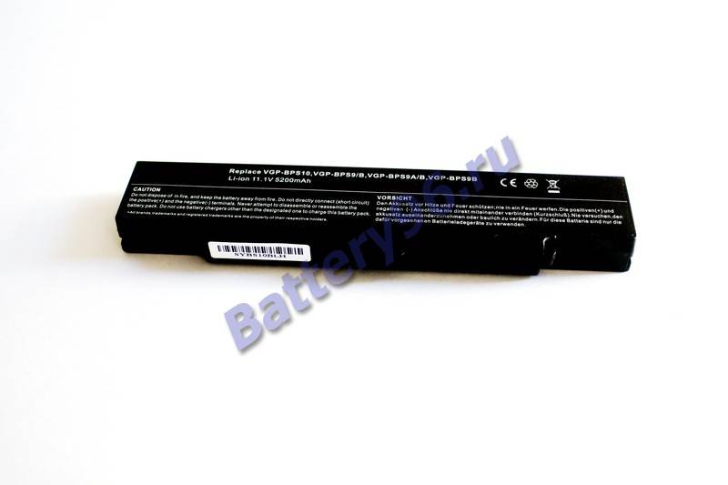 Аккумулятор / батарея ( 11.1V 4400mAh ) для ноутбука Sony VAIO VGN-CR190 VGN-CR190N VGN-CR190N2 101-185-100437-115489
