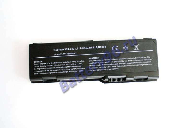 Аккумулятор / батарея ( 11.1V 7800mAh ) для ноутбука Dell 0F5125 F5125 F5126 F5127 F5131 F5132 F5133 F5134 F5135 F5635 101-135-100335-110610