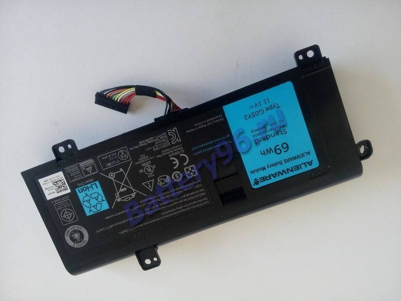 Аккумулятор / батарея ( 11.1V 6200mAh G05YJ Dell Inc ) для ноутбука Dell Alienware 14 A14 M14X R4 14D-1528 ALW14D 101-135-114311-114311