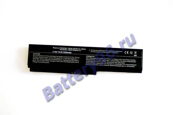 Аккумулятор / батарея для ноутбука Toshiba Satellite A660 C660  ( 10.8V 5200mAh Toshiba PA3634U-1BRS ) 101-180-100467-100467