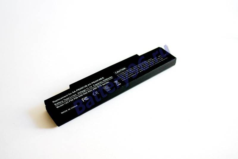 Аккумулятор / батарея ( 11.1V 5200mAh ) для ноутбука Samsung NP-R40 Plus NP-R45 NP-R458 NP-R509 NP-R65 NP-R70 101-195-100432-115210